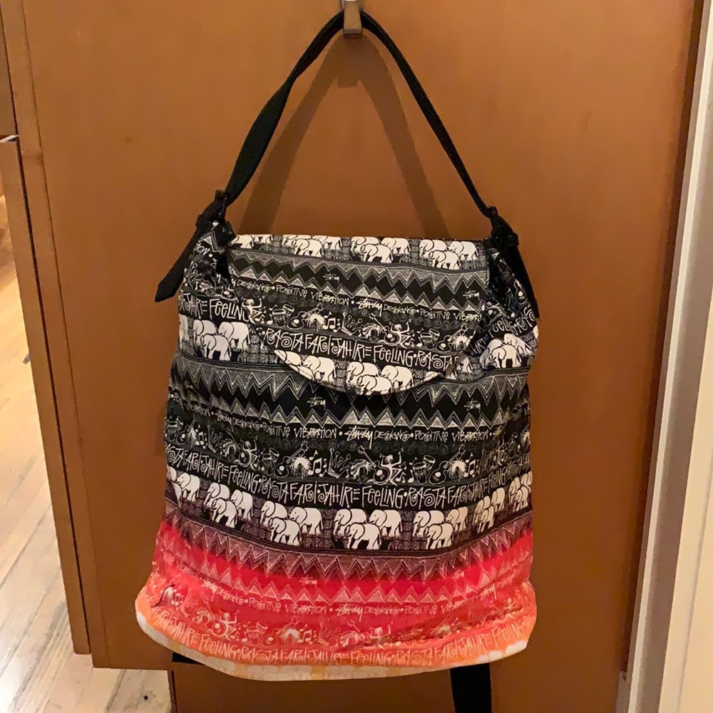 STUSSY TOTE AND BACKPACK ALL IN ONE NEW